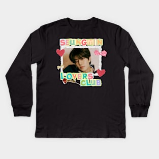 Seungmin Lovers Club SKZ Scrapbook Kids Long Sleeve T-Shirt